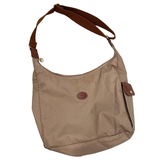 Longchamp Bags Longchamp Beige Le Pliage Hobo Crossbody Bag Poshmark